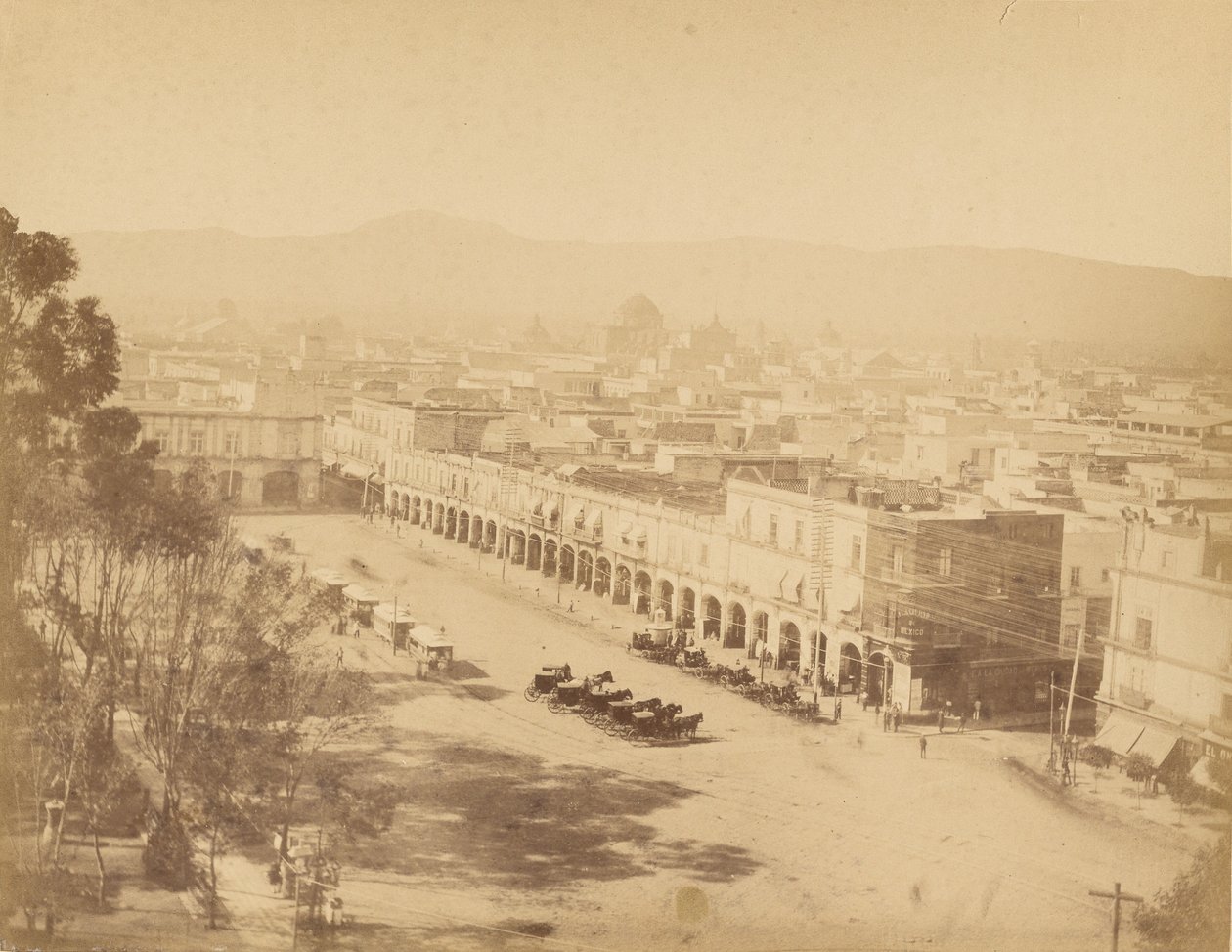 Vistas Mexicanas. Mexiko, Mercaderes Portal. von Abel Briquet