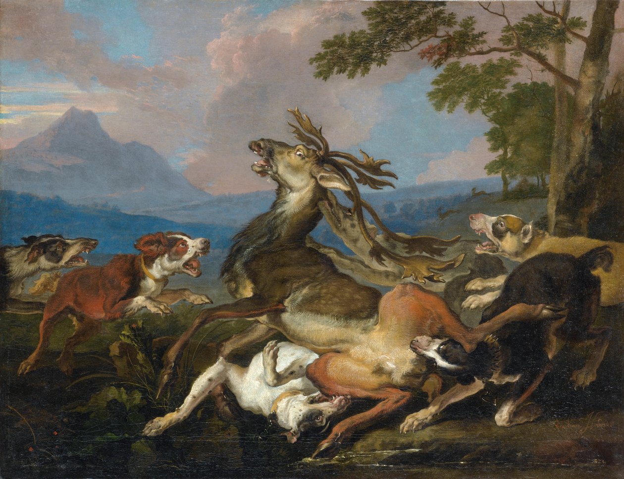 Die Hirschjagd von Abraham Danielsz. Hondius