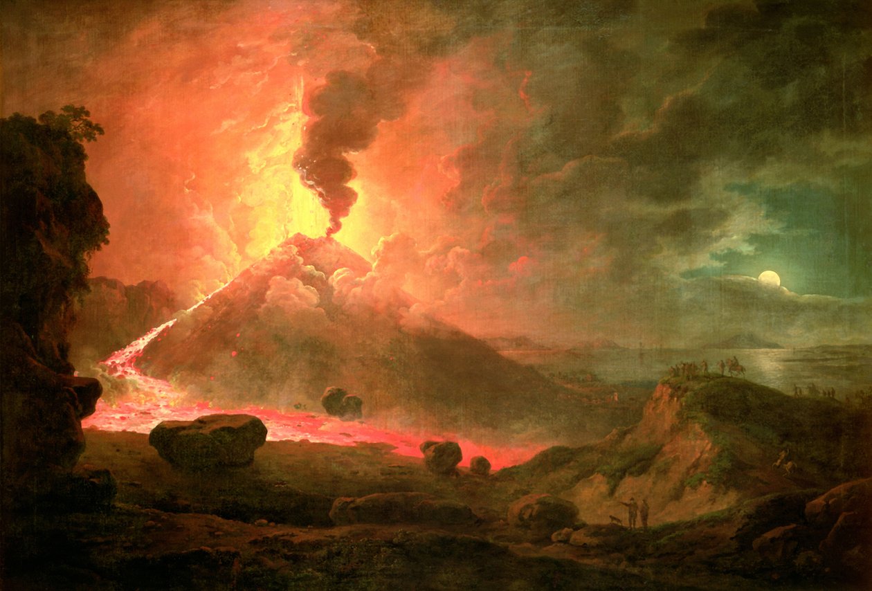 Der Ausbruch des Vesuvs von Abraham Pether