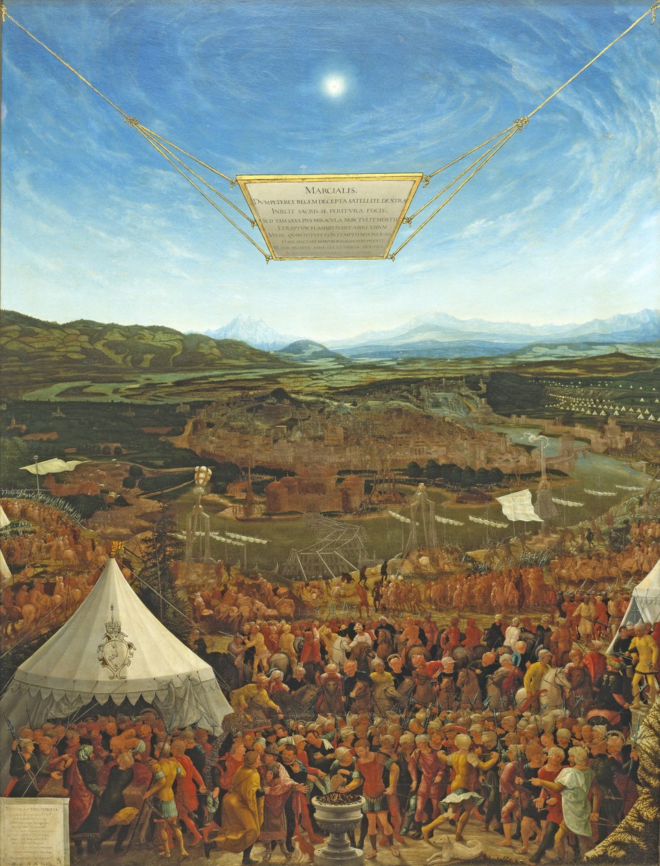 Mucius Scaevola vor König Porsena, 1533 von Abraham Schöpfer