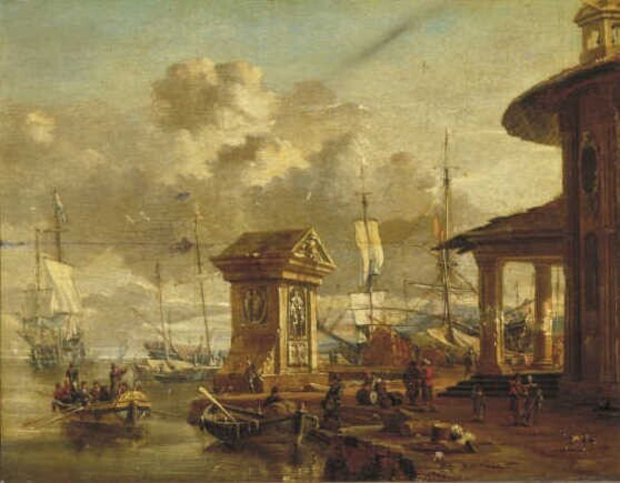 Italienischer Hafen von Abraham Storck