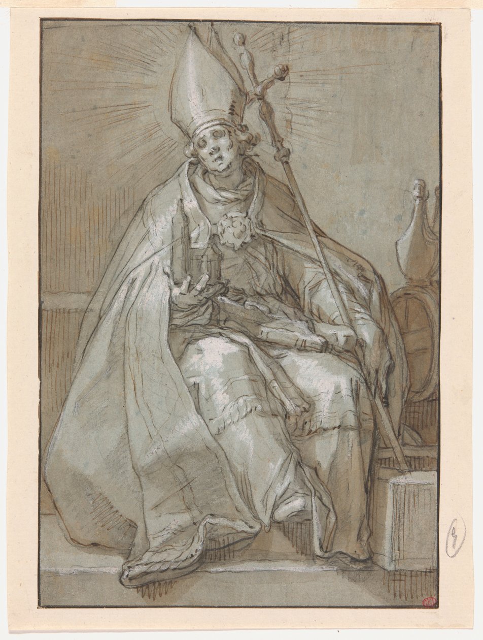Heiliger Willibrord von Abraham Bloemaert