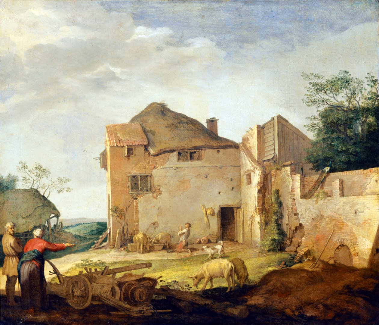 Der verlorene Sohn als Schweinehirt von Abraham Bloemaert