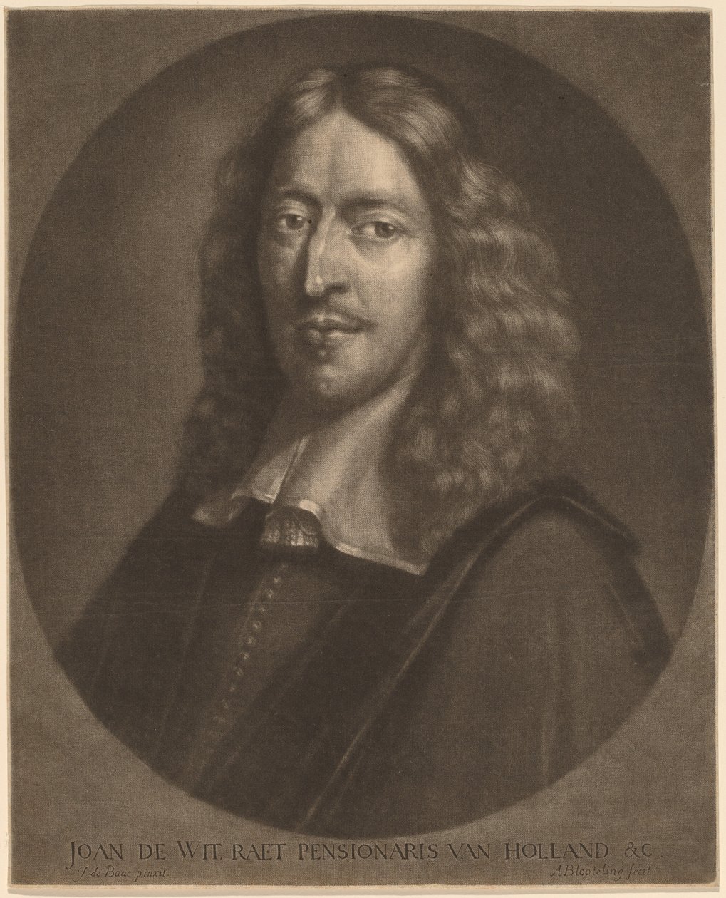Johan de Wit von Abraham Blooteling after Pieter van der Banck