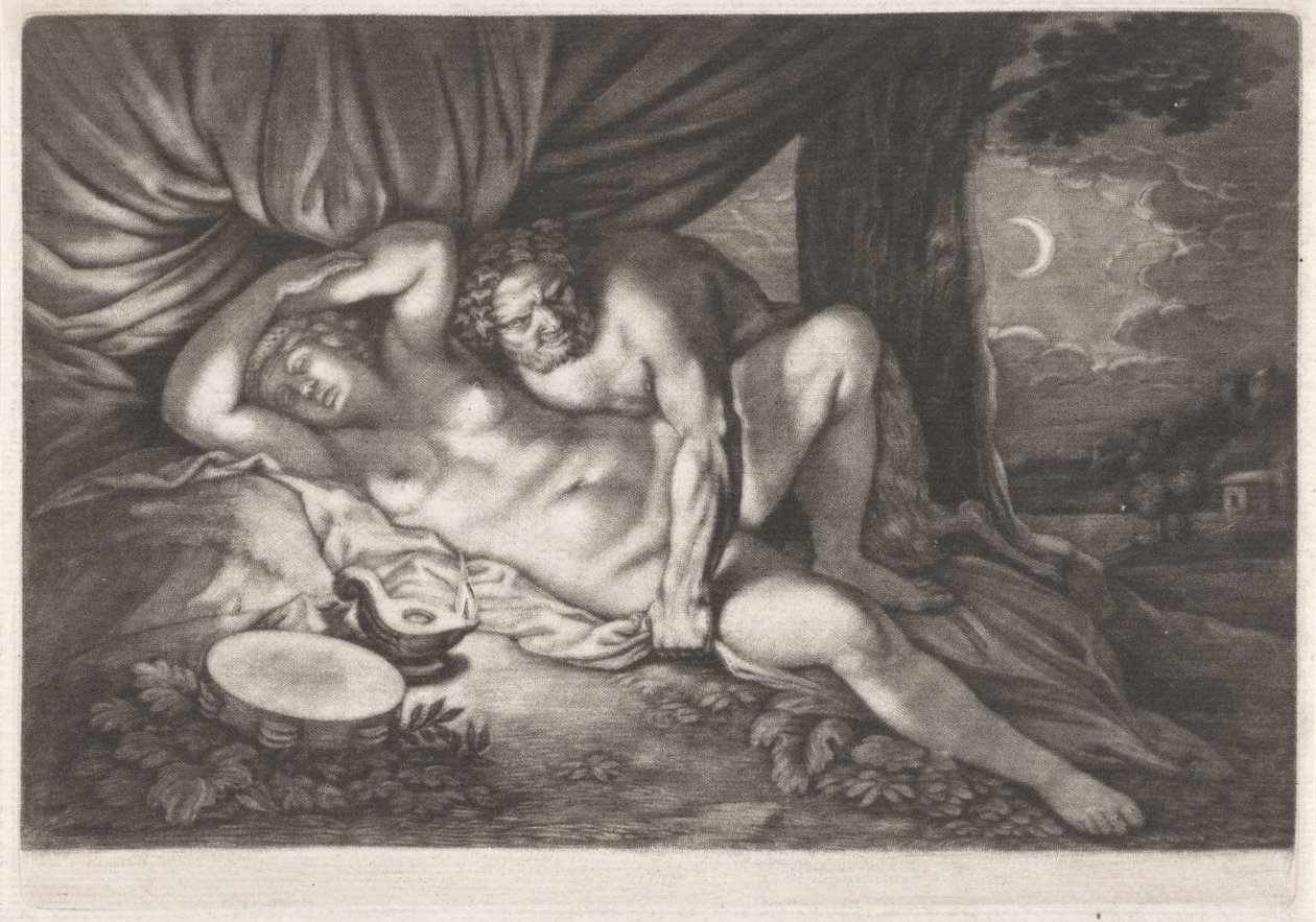Jupiter und Antiope von Abraham Bloteling