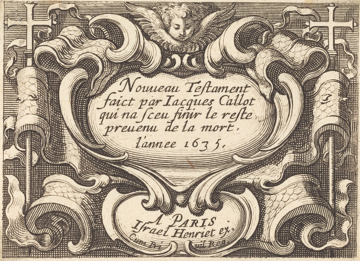 Frontispiz für Callots "Das Neue Testament" von Abraham Bosse