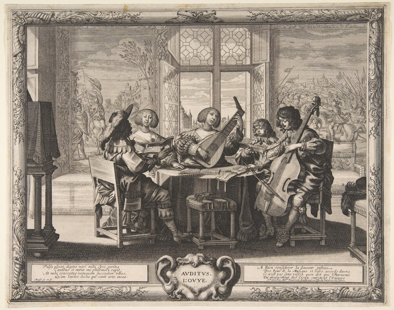 Hören, ca. 1638 von Abraham Bosse