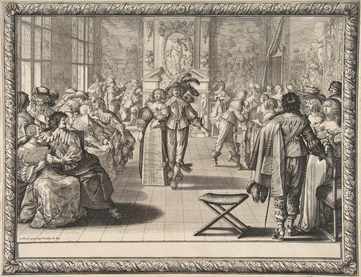 Der Ball, ca. 1634 von Abraham Bosse