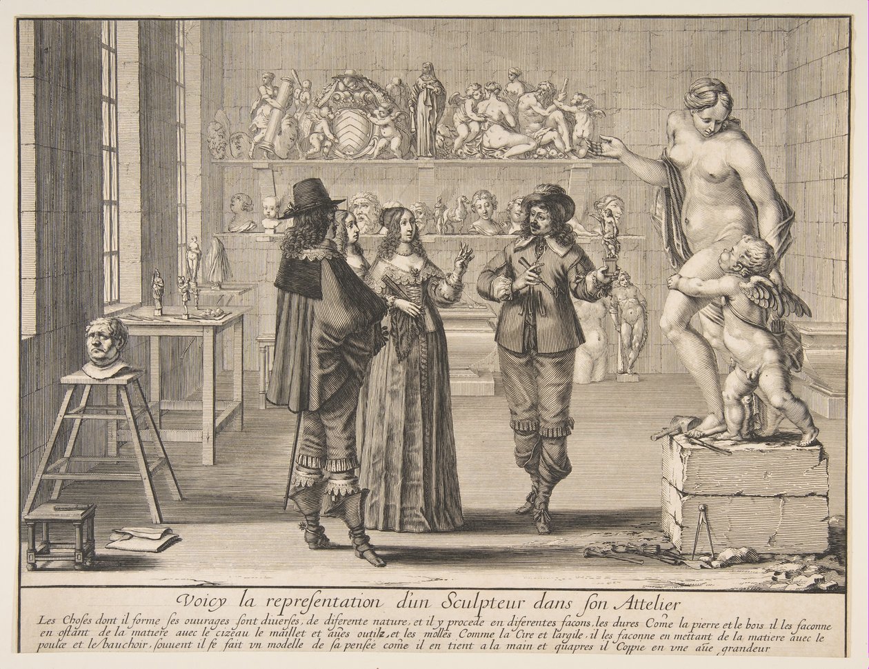 Der Bildhauer, 1642 von Abraham Bosse