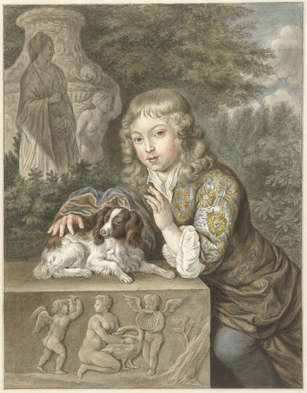 Junge mit Hund von Abraham Delfos