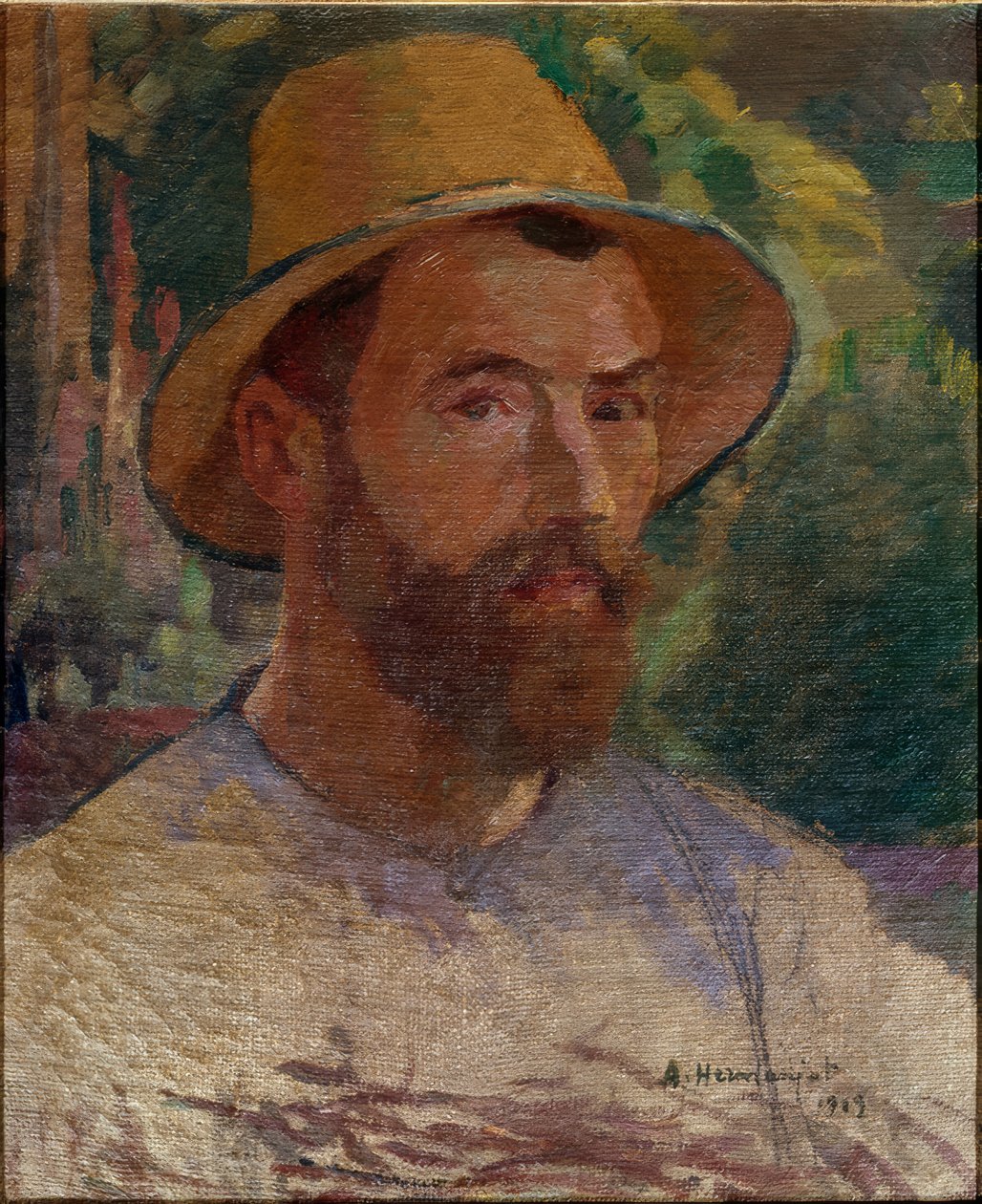 Selbstporträt Abraham Hermanjat von Abraham Hermanjat