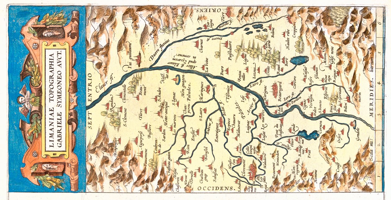 Auvergne, Frankreich von Abraham Ortelius