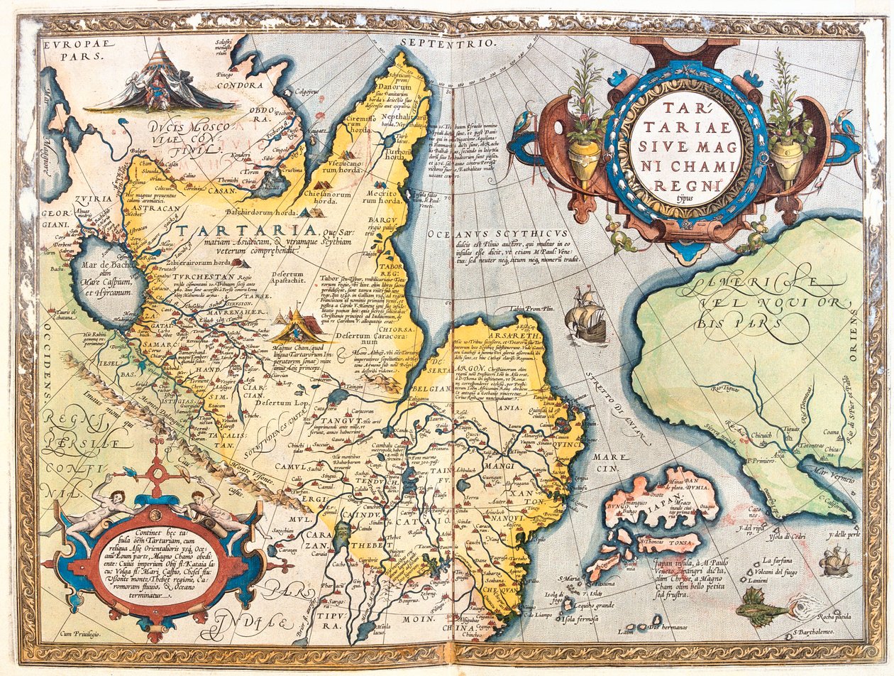Nordost-Russland von Abraham Ortelius
