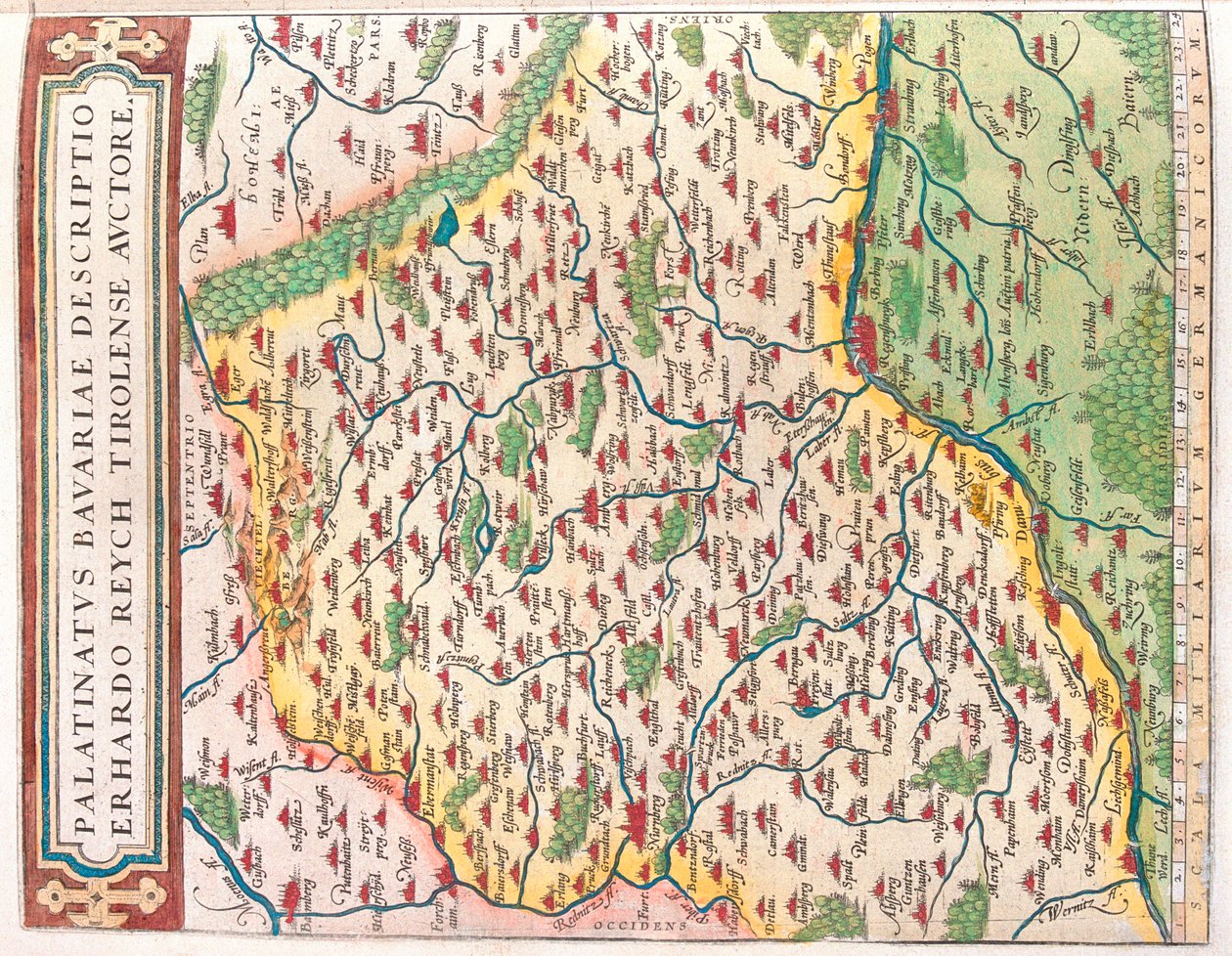 Bundesland: Bayern, Deutschland von Abraham Ortelius