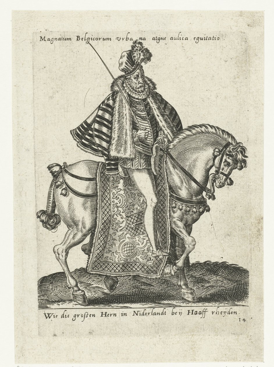 Niederländischer Herr zu Pferd von Abraham de Bruyn (attributed to)