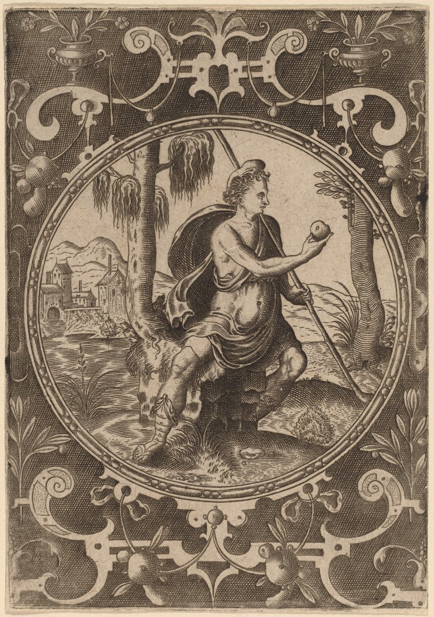 Paris mit dem Apfel von Abraham de Bruyn