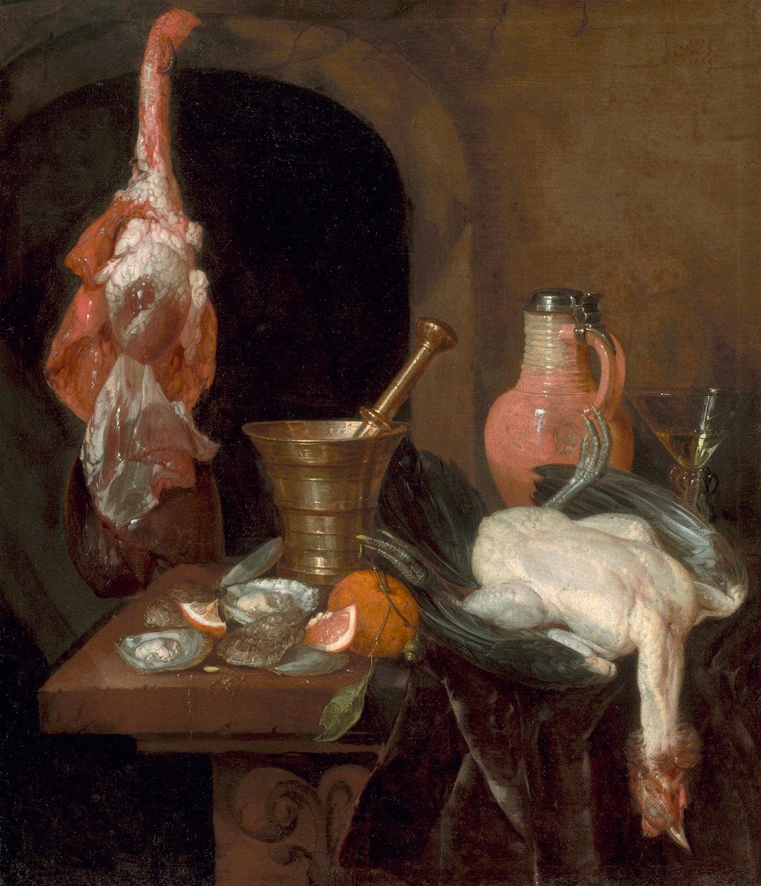 Vorbereitungen für eine Mahlzeit von Abraham van Beijeren