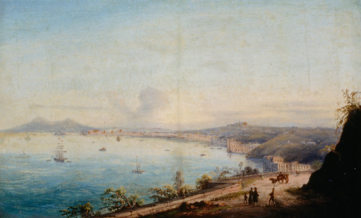 Straße nach Posillipo von Achille Gigante