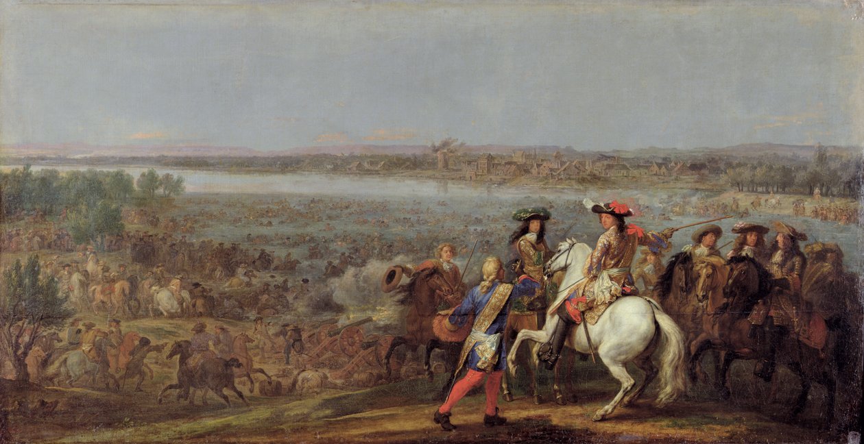 Die Überquerung des Rheins, 12. Juni 1672 von Adam Frans van der Meulen