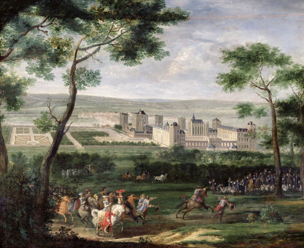 Blick auf das Schloss Vincennes, ca. 1665 von Adam Frans van der Meulen