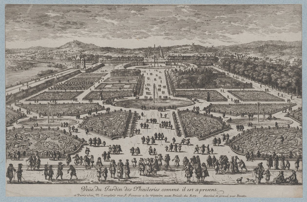 Der Tuileriengarten (1680) von Adam Perelle