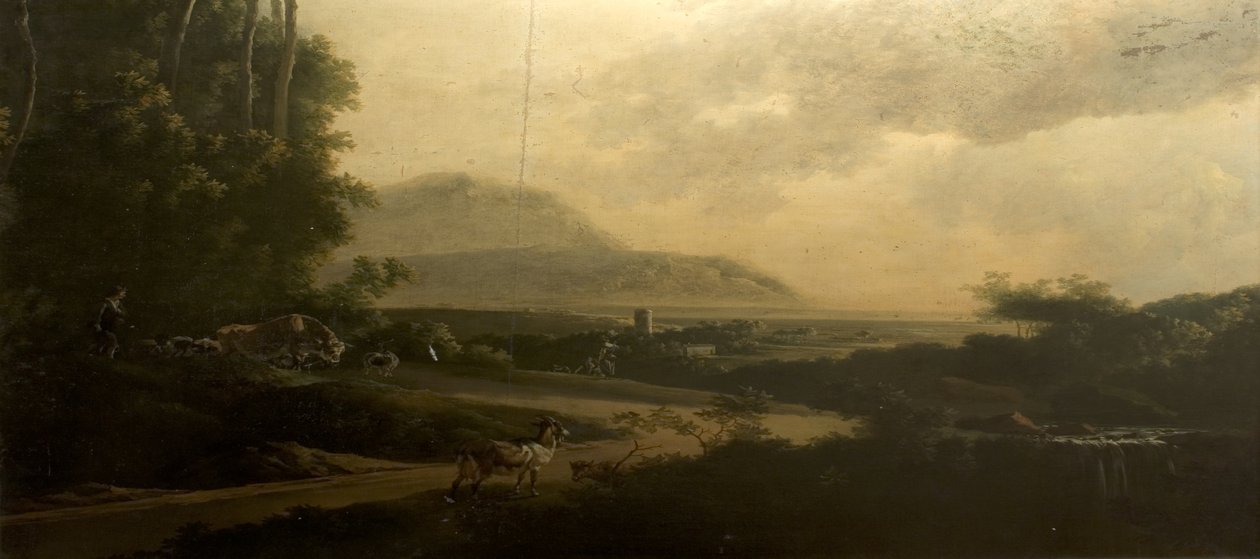 Landschaft mit einer kurvenreichen Straße von Adam Pynacker