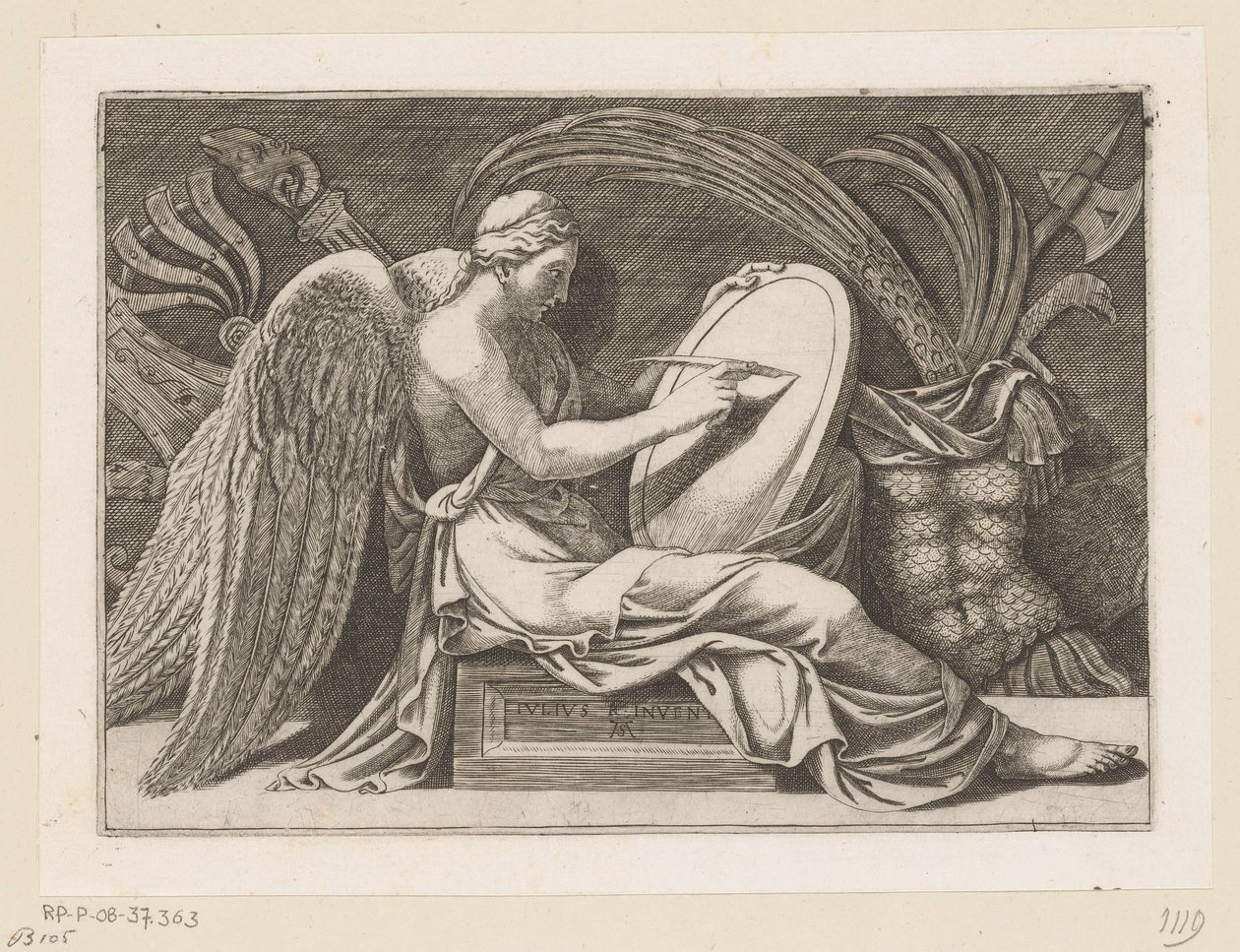 Personifikation des Sieges von Adamo Scultori