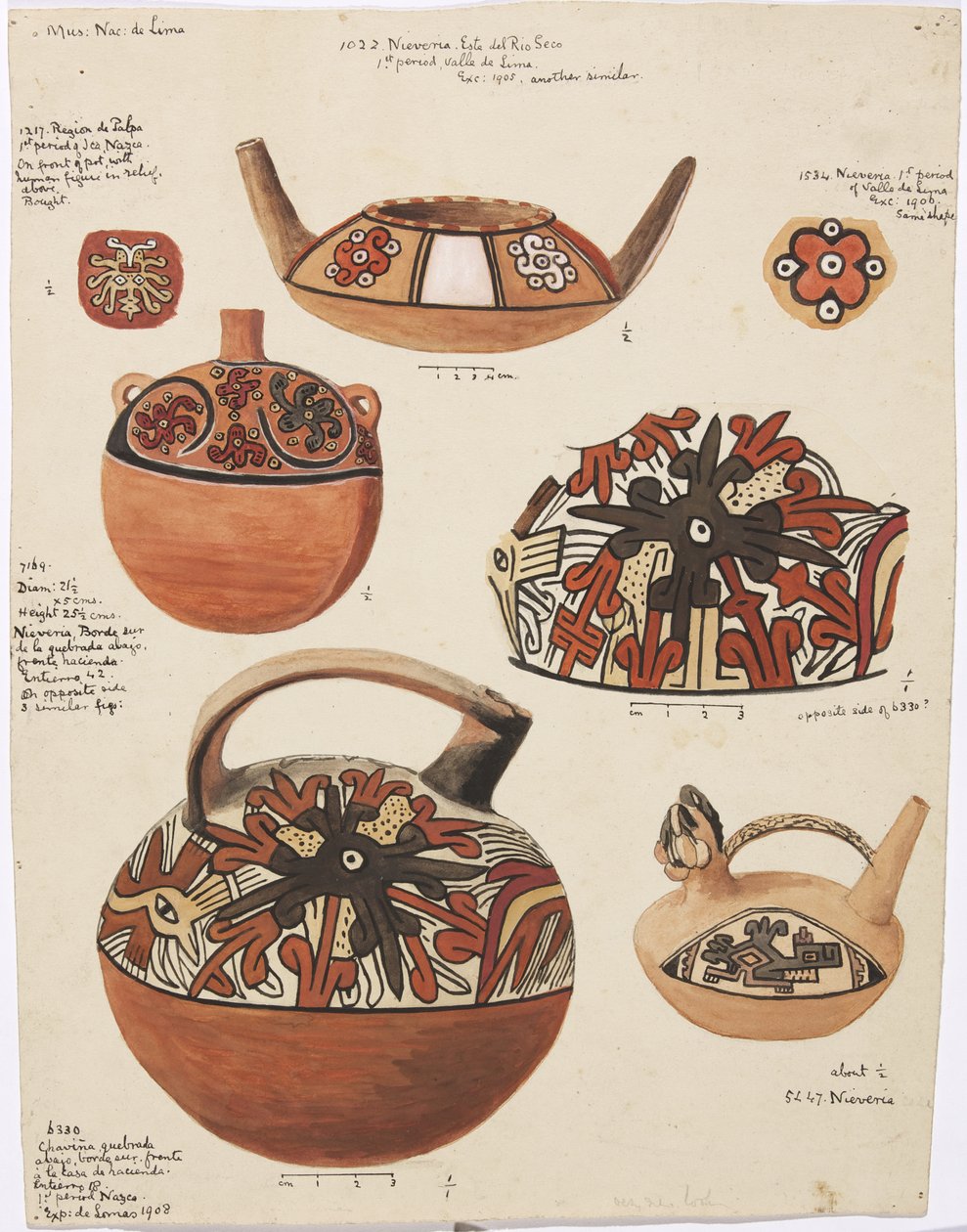 Unsere Behälter aus der Region de Palpa, Peru von Adela Breton