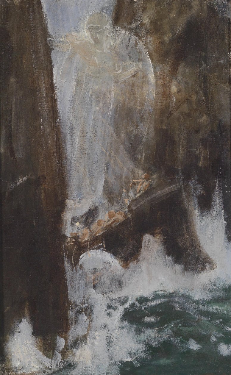 Irrfahrt des Odysseus von Adolf Hiremy Hirschl
