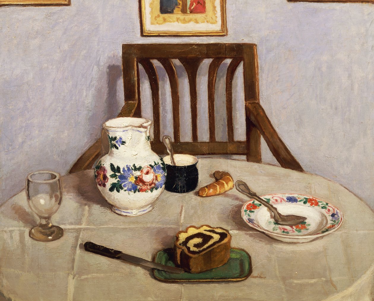 Stillleben mit Focaccia von Adolf Fenyes