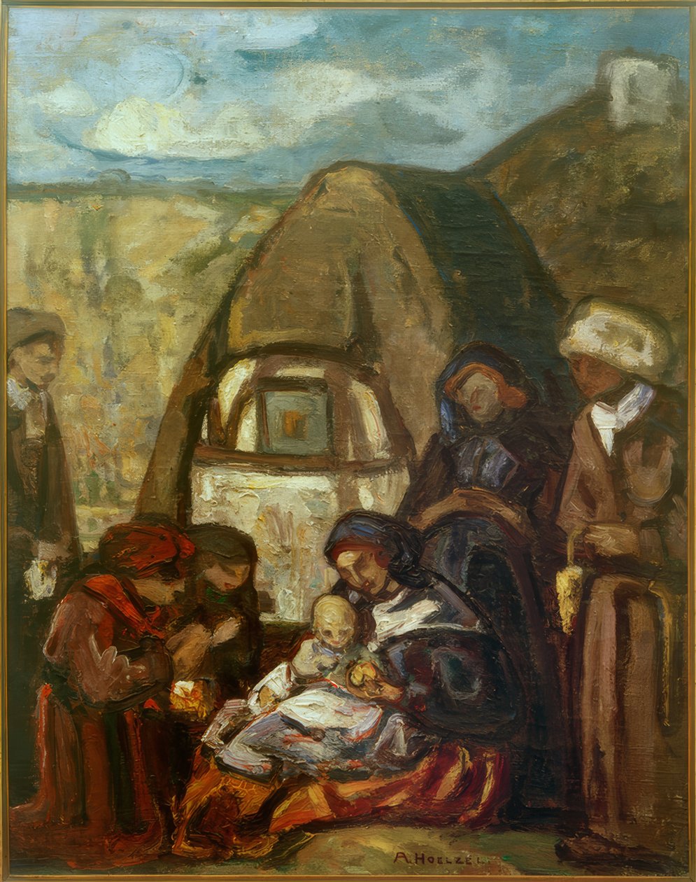 Anbetung von Adolf Holzel