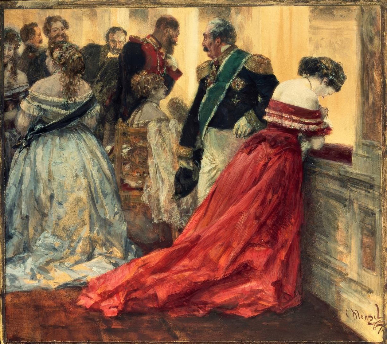 Ballszene von Adolph Menzel