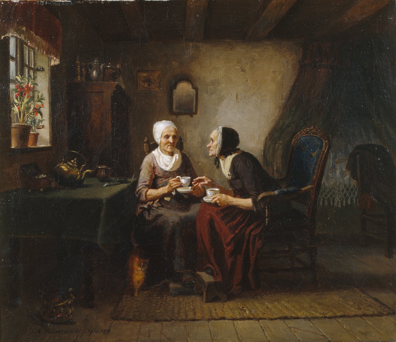 Die Kaffeeschwestern von Adolph Tidemand