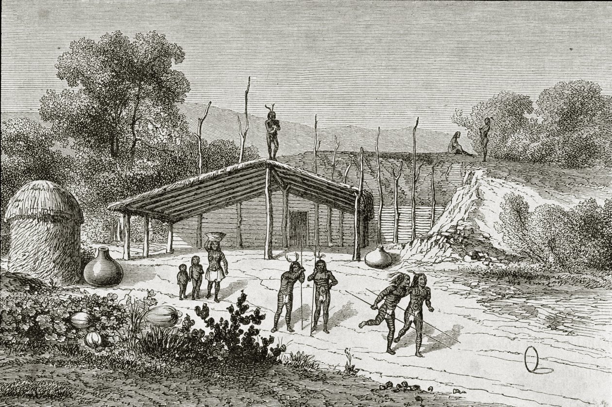 Mohave-Indianerspiel von Adolphe Gusman