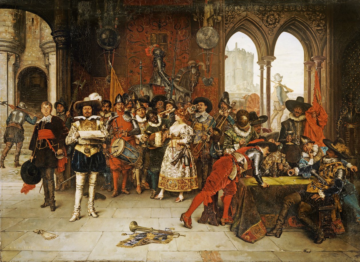Musketiere des Königs von Adolphe Alexandre Lesrel