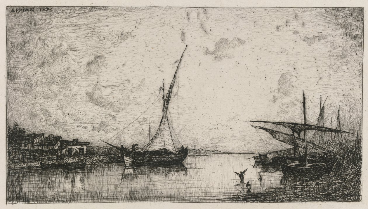 Kanal bei Martigues von Adolphe Appian