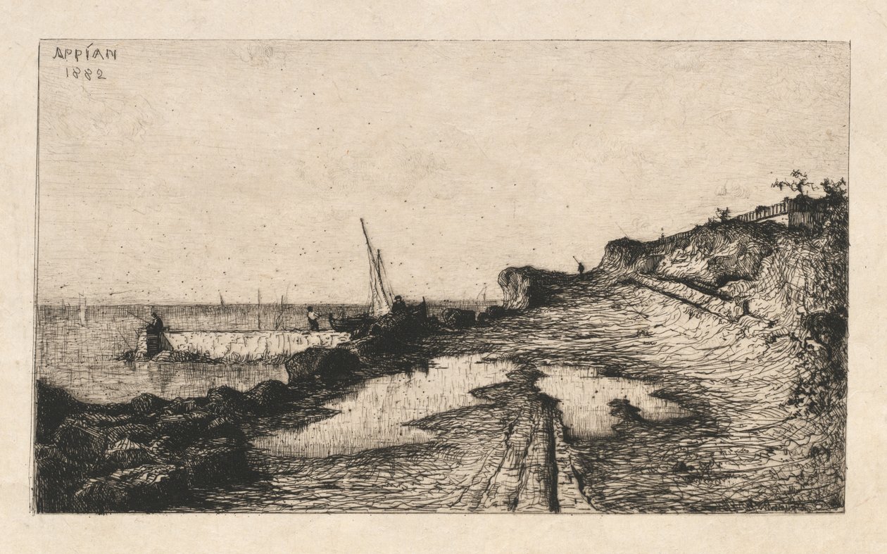 Umgebung von Carqueronne Environs de Carqueronne, 1882 von Adolphe Appian