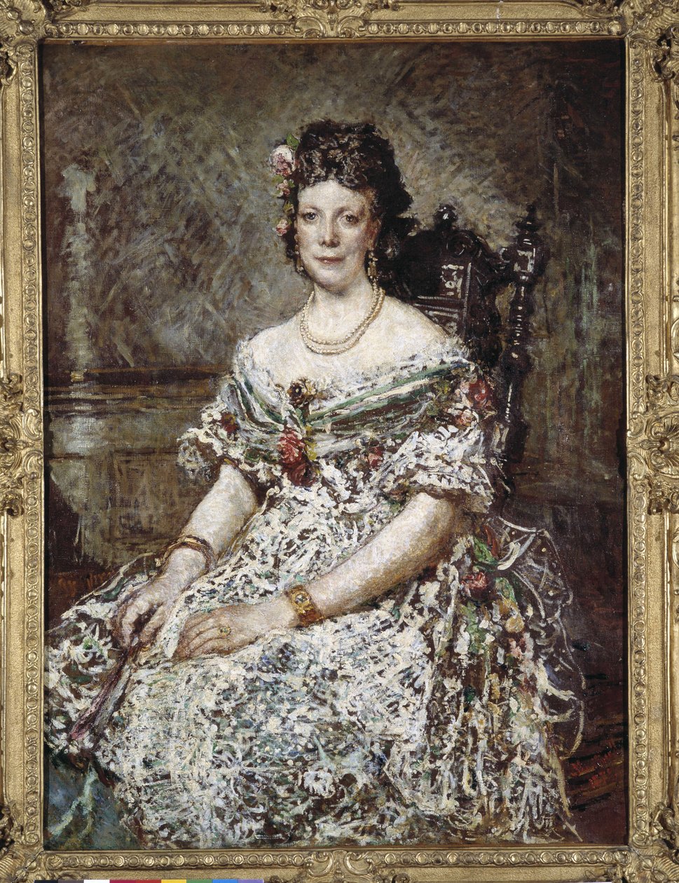 Porträt von Madame Pascal von Adolphe Joseph Thomas Monticelli