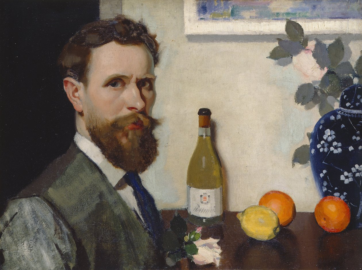 Selbstporträt, ca. 1917 von Adolphe Valette