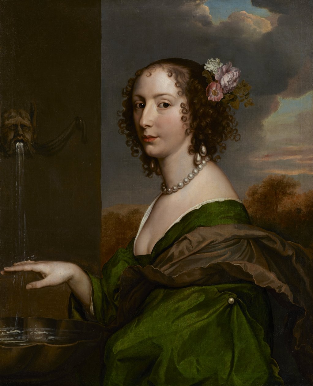 Porträt von Lucy Hay (geb. Percy), Gräfin von Carlisle (1599 – 5. November 1660) von Adriaen Hanneman
