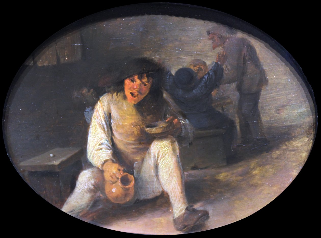 Betrunkener Bauer von Adriaen Brouwer