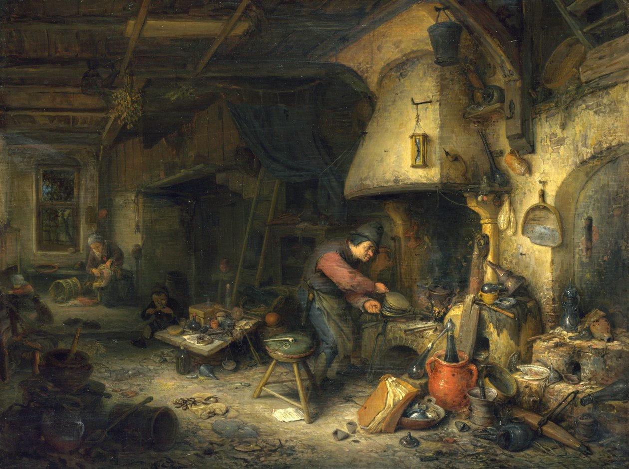 Alchemist von Adriaen Jansz. van Ostade