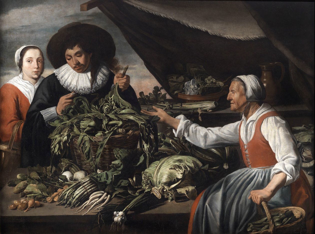 Alte Gemüsehändlerin von Adriaen van Utrecht