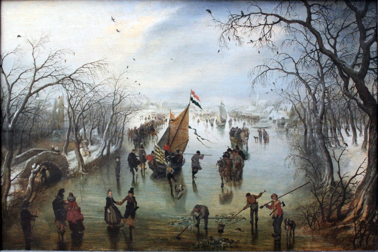 Der Winter von Adriaen van de Venne