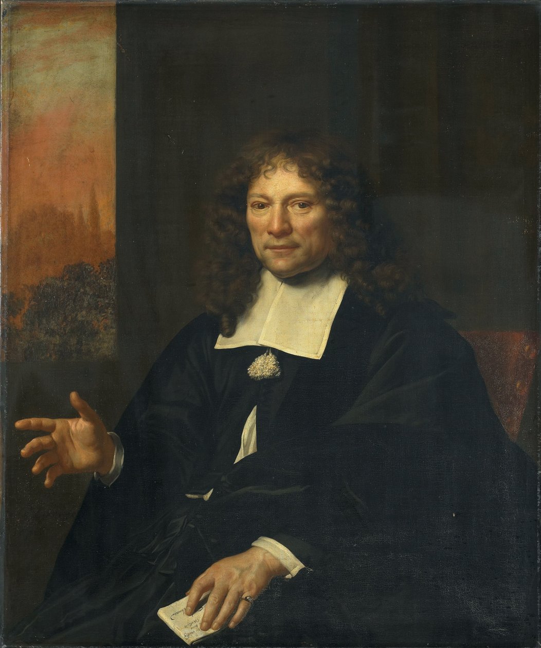 Porträt von Daniël Niëllius (1610-1689) von Adriaen Backer