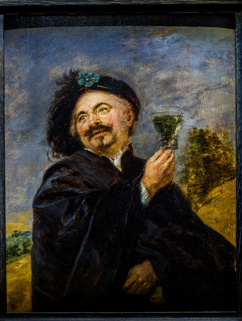 Ein fröhlicher Trinker von Adriaen Brouwer
