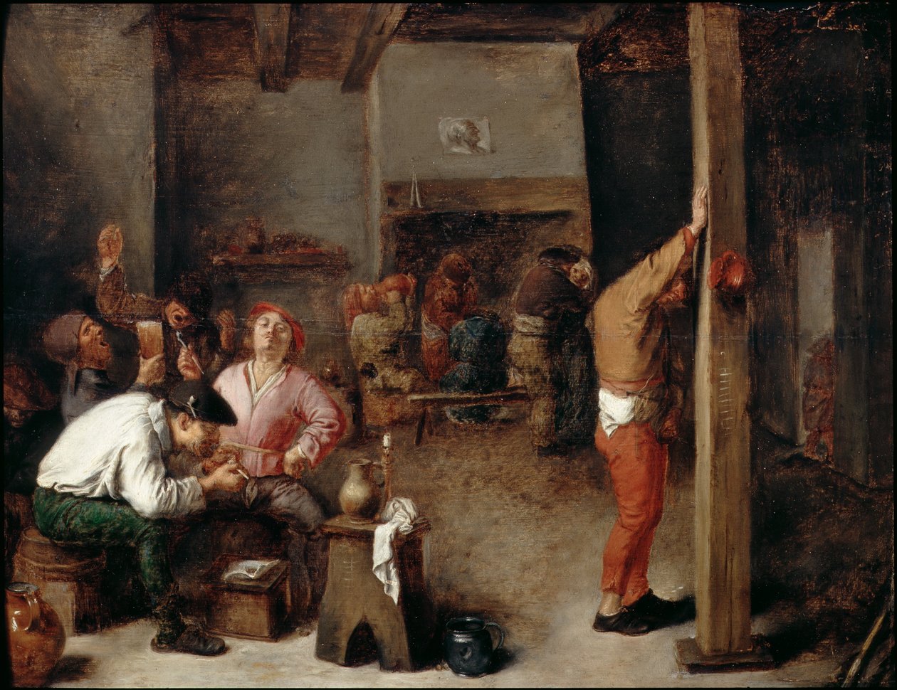 Innenansicht eines Gasthauses von Adriaen Brouwer