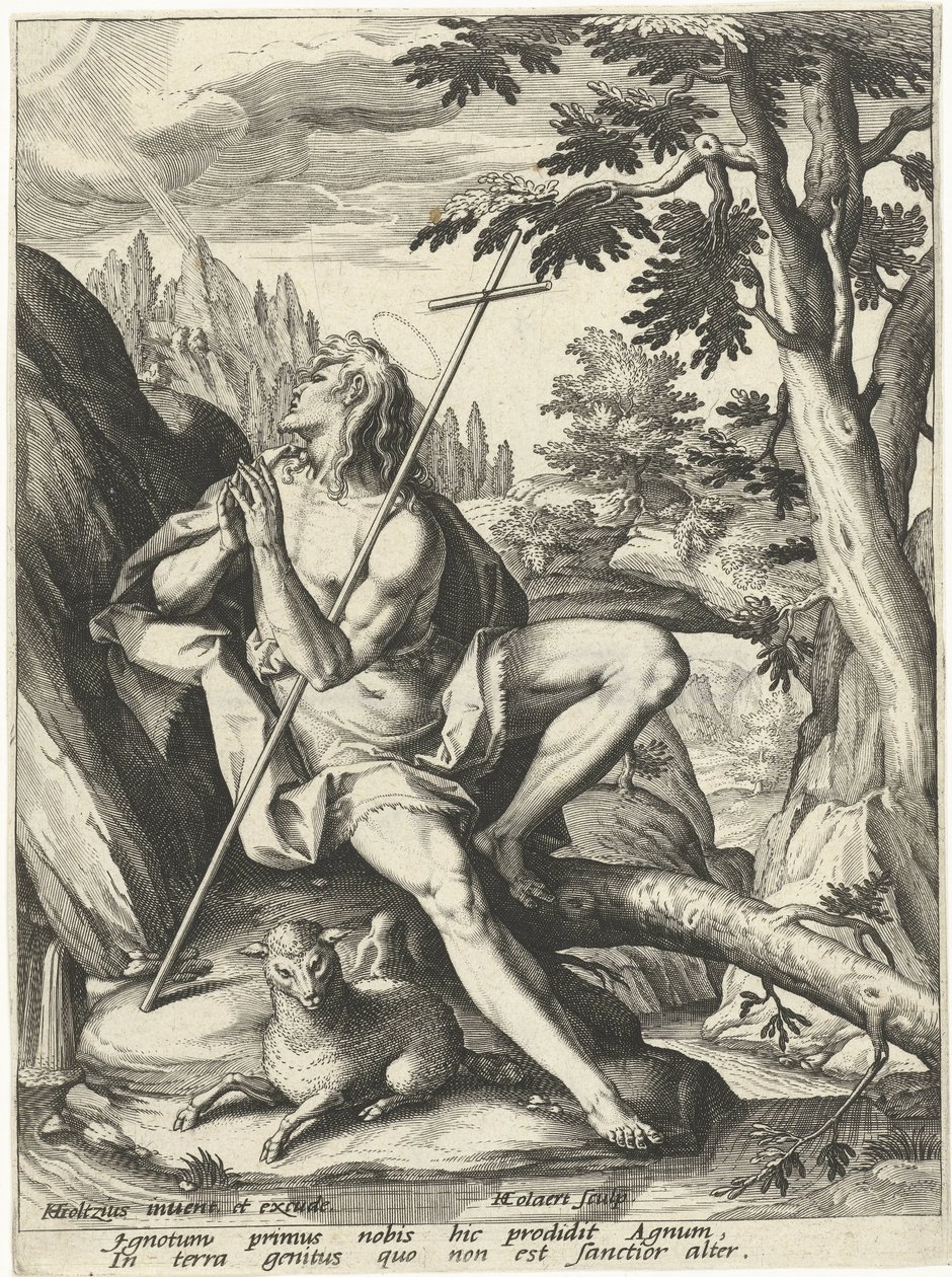 Johannes der Täufer von Adriaen Collaert