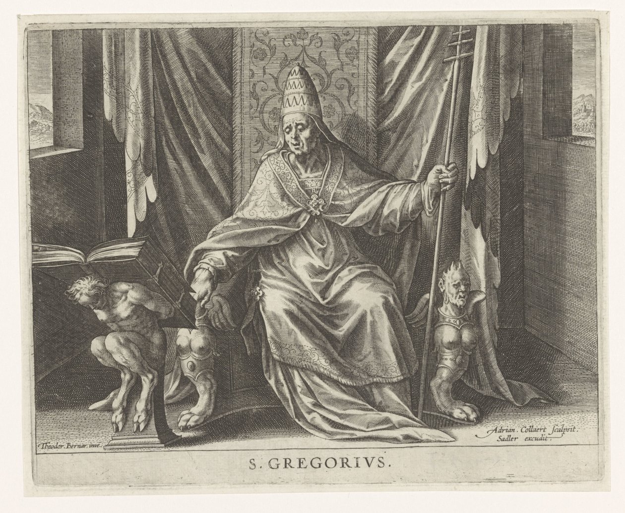 Kirchenvater Gregor von Adriaen Collaert