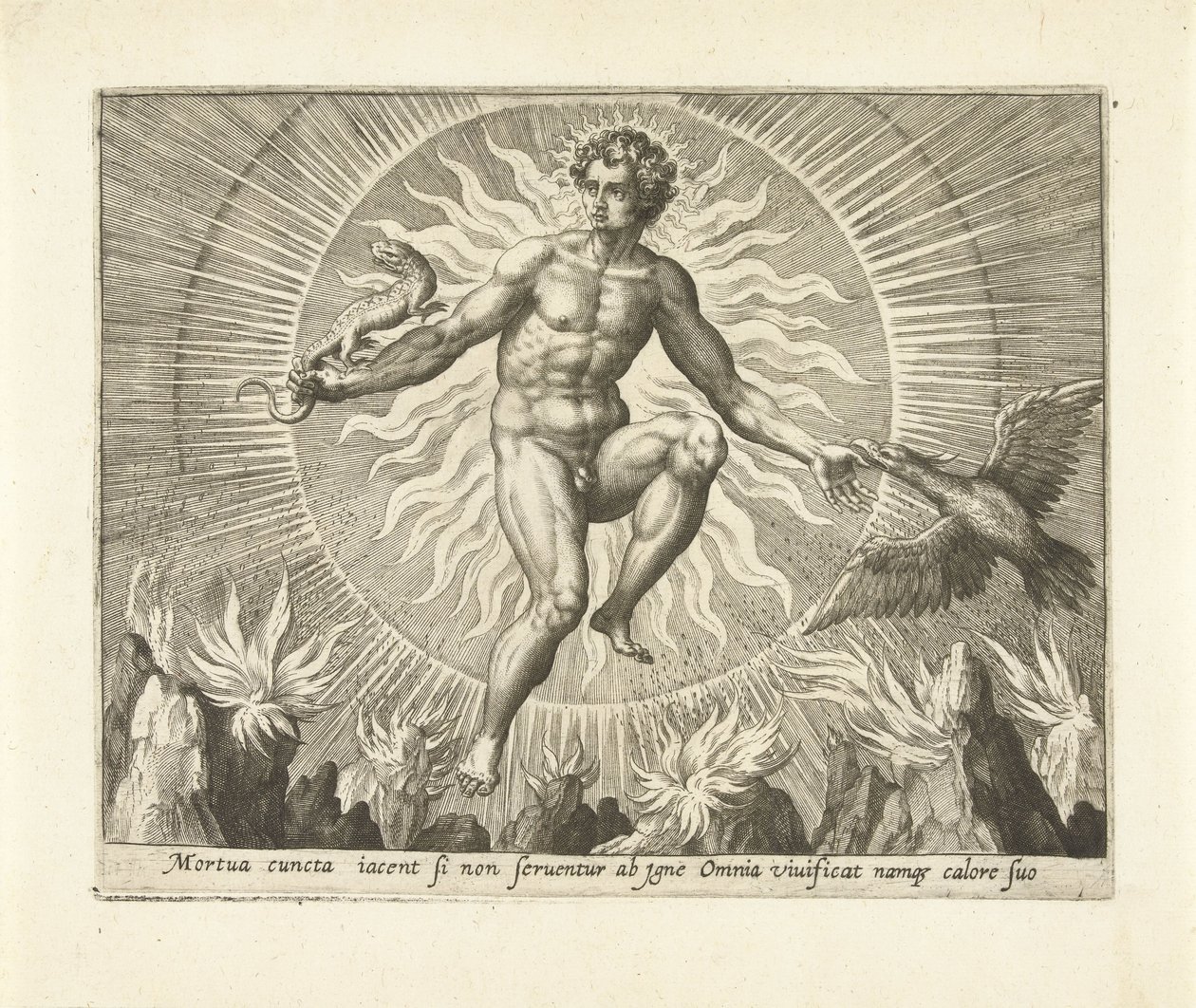 Feuer von Adriaen Collaert